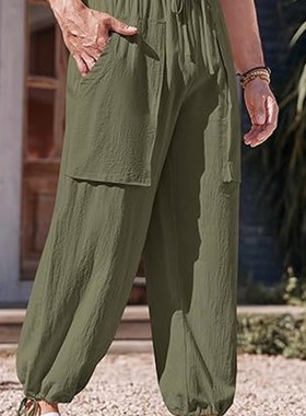 Summer 2025 Mens Workwear Pants MultiPocket Large Size Casua