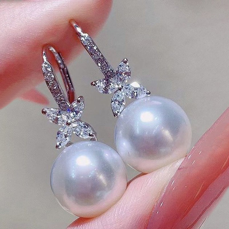 Stylish Pearllike Earrings for Women FlowerChic French Princ
