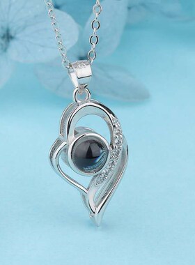 100 Languages I Love You Necklace Nano Engraving Projection