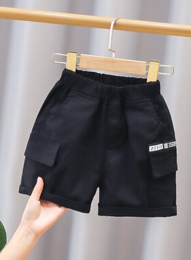 Boys Shorts for Summer 2025 Twocolor 5Pocket Work Pants Midl