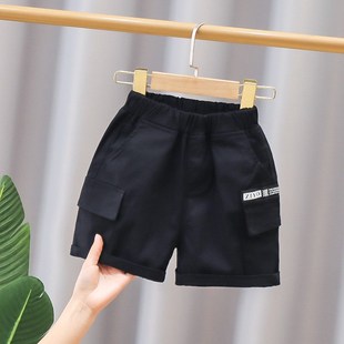 Boys Shorts for Summer 2025 Twocolor 5Pocket Work Pants Midl