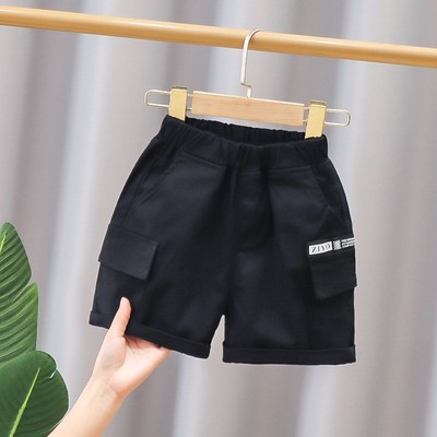 Boys Shorts for Summer 2025 Twocolor 5Pocket Work Pants Midl