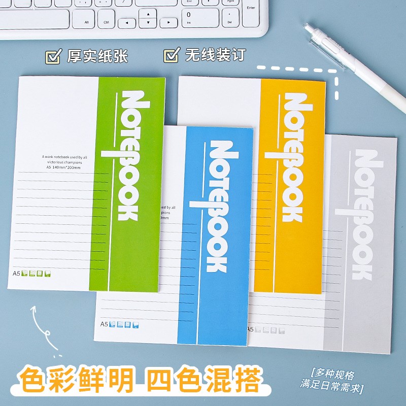 Office Softcover Notebook 60 Pages Thickened Meeting Notepad