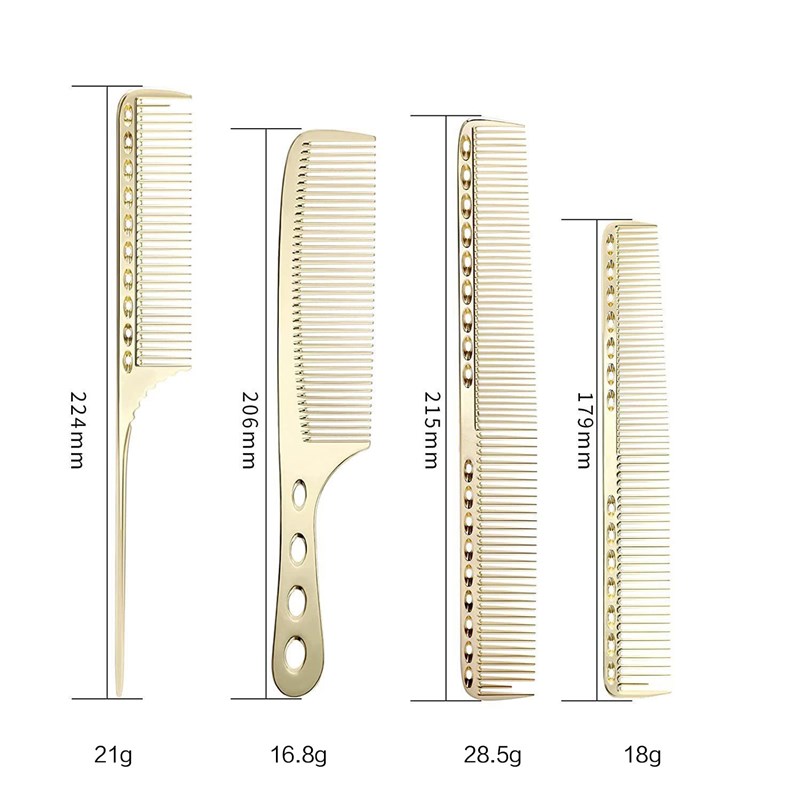 Stainless Steel Aluminum Comb AntiStatic Styling Comb Long S