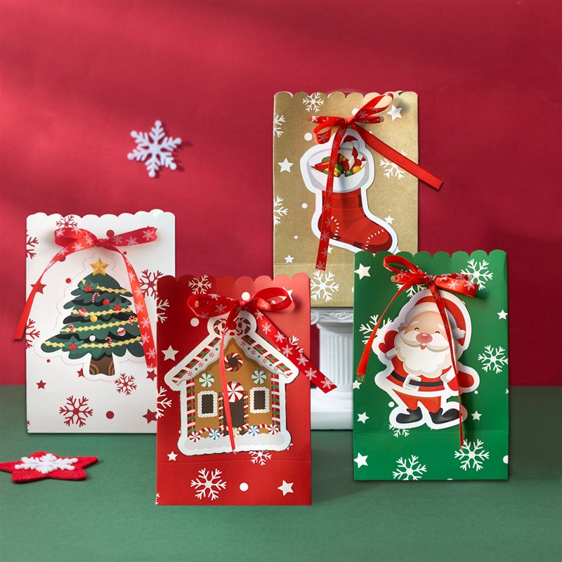 3D Paper Bag Candy BagChristmas Eve Gift Packaging BagEurope