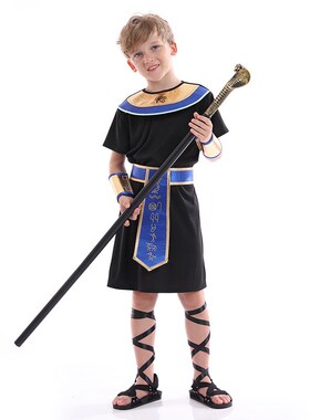 Halloween Costume Egyptian Pharaoh Kid Party Dressup for Sta