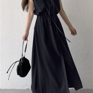 Sleeveless Japanese Pocketed MidLength Summer Casual 2025