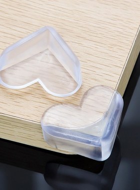 Safe Heartshaped Anticollision Corners for Kids Transparent