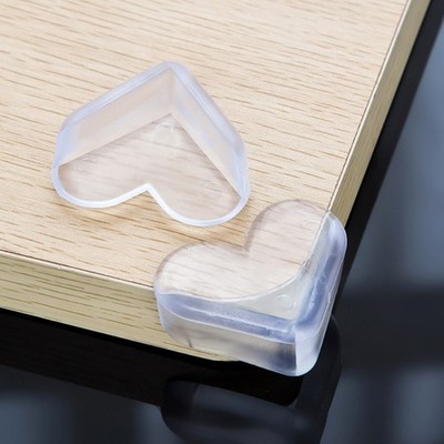 Safe Heartshaped Anticollision Corners for Kids Transparent