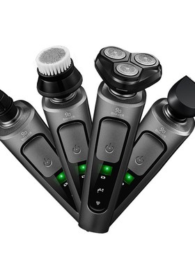 9166 Rechargeable Electric Shaver 6D Washable Multifunctiona