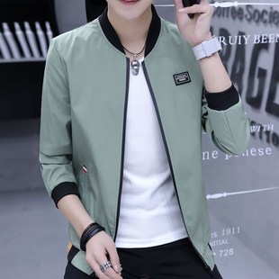 Spring Summer Collar Jacket Stand 2025 Universal Mens Thin