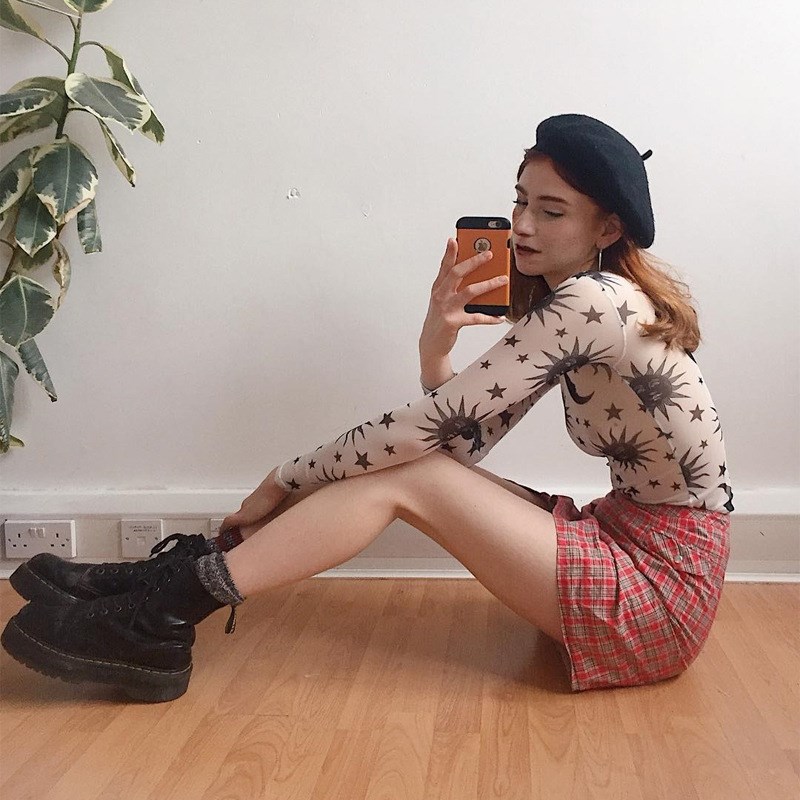 Spring 2025 Long Sleeve Mesh Seethrough Round Neck Tshirt fo