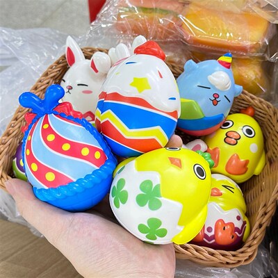 Easter Eggs Toys PU Slow Rebound Squeeze Fun Stress Relief D