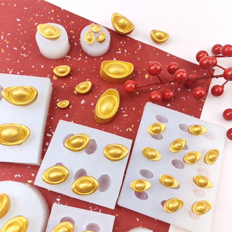 Gold Treasure Shaped Silicone Mold for Chocolate Fondant Gum - 封面