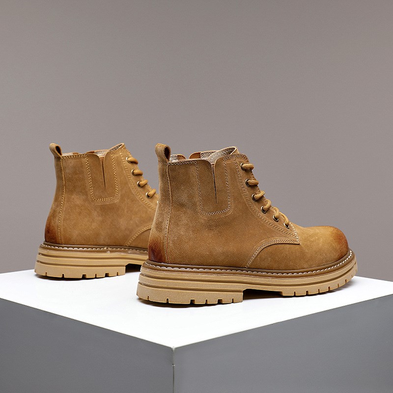 Spring 2025 Mens Martin Boots British Style Retro MidTop Wor