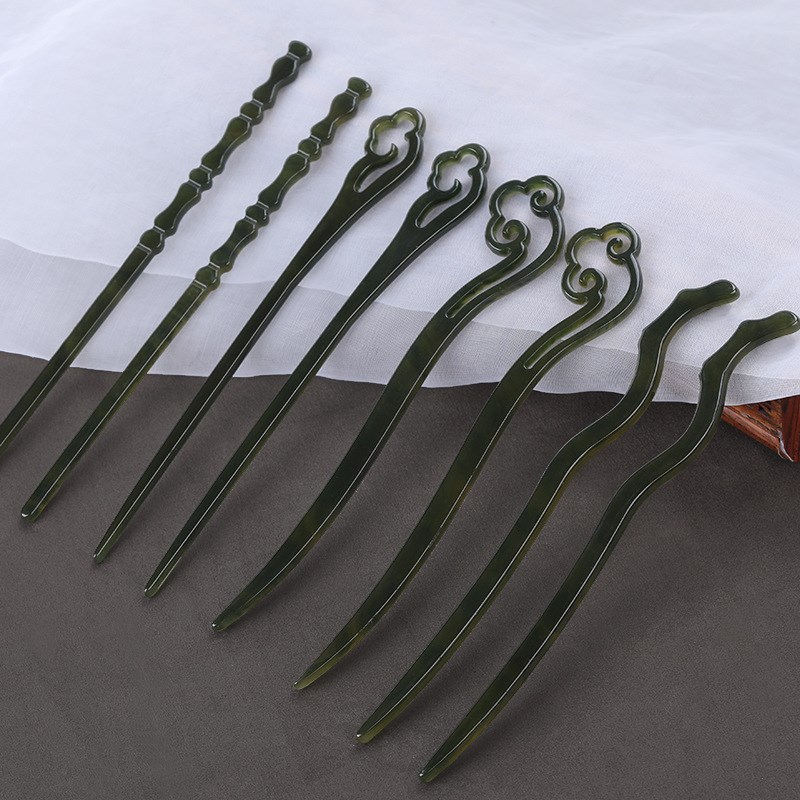 Bamboo Vinegar Ancient Hairpin Simple Modern Hairpin for Dai