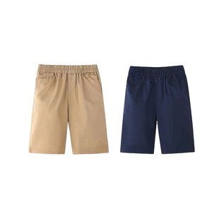 Summer Cotton Khaki Shorts for Kids School Uniform Pants for