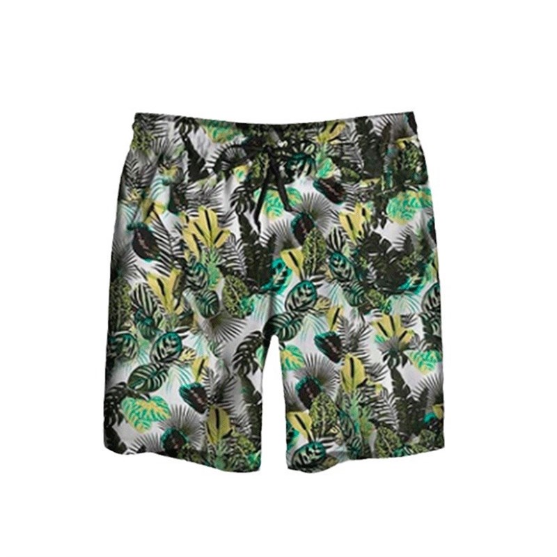 Summer Casual Sportswear Beach Pants Hawaiian Style Youth Fl