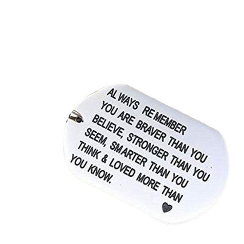 Always Remember Stainless steel Necklace Braver Fashion Simp