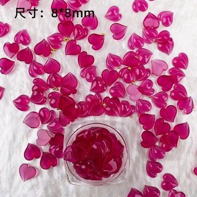 2025 LightChanging Nail Art Deco Peach Butt Heart Transparen