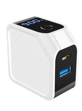 麦爽25W充电器iPhone13笔记本gan适用苹果12小米多口macbook手机typec华为max电脑PD快充ipad折叠插头
