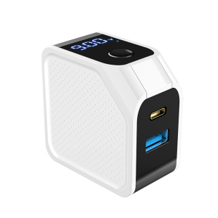 麦爽25W充电器iPhone13笔记本gan适用苹果12小米多口macbook手机typec华为max电脑PD快充ipad折叠插头