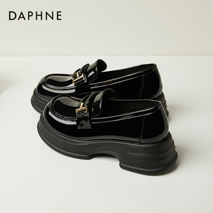 Daphne/达芙妮正品厚底小皮鞋女