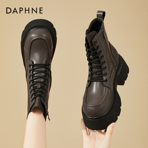 Daphne/达芙妮官方正品马丁靴子