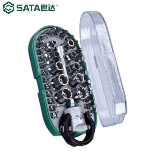 世达（SATA）38件螺丝批组套棘轮套筒批头套装多规格可选05489