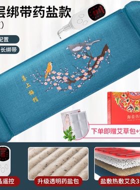 暖宫腰带暖肚子疼大姨妈盐袋艾灸热敷包电加热腹部护腰暖宝宝【黛