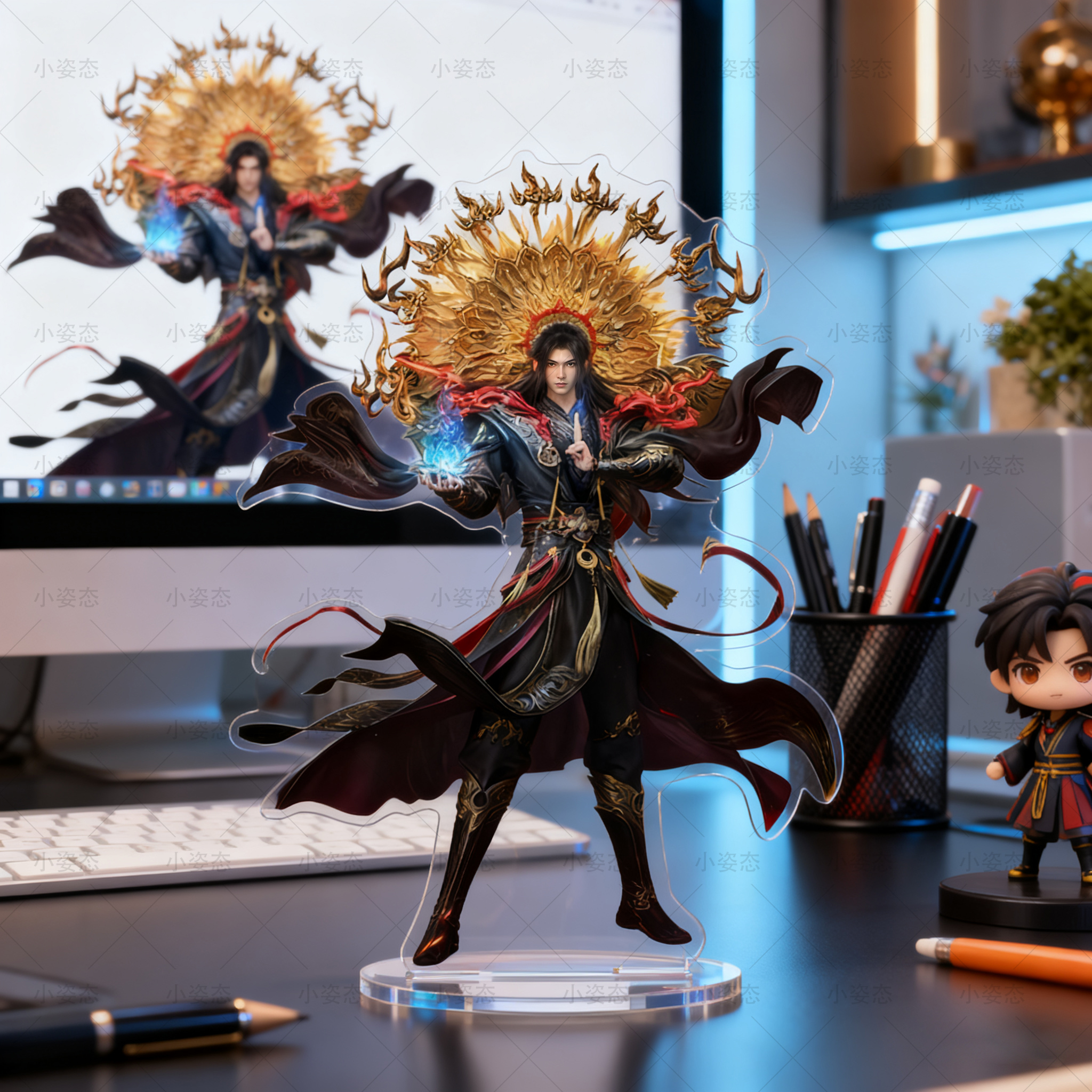 斗破苍穹萧炎美杜莎古薰儿小医仙药尘亚克力立牌新款小众立牌摆件