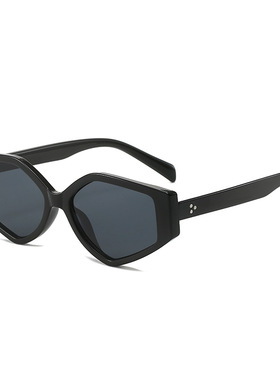 英国chrry koop新款三角形眼镜 欧美简约几何时尚街拍走秀款