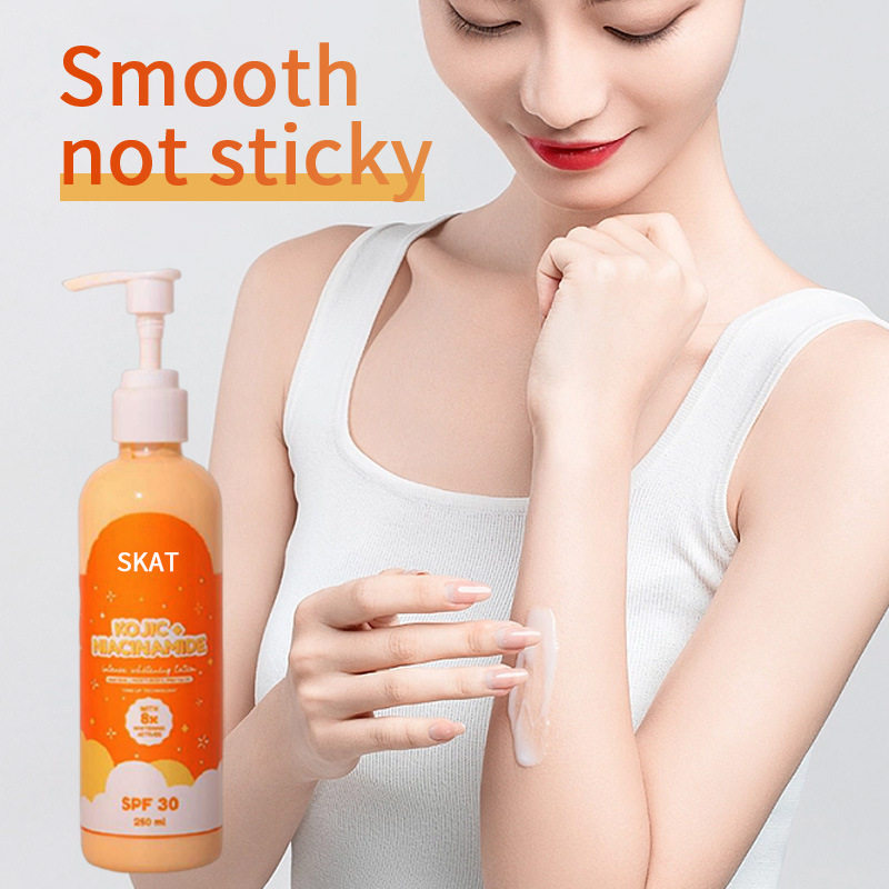 新款推荐全英文skat美白乳滋润提亮嫩白全身美白身体乳