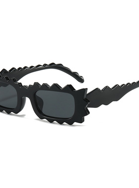 英国chrry koop春季新款太阳镜欧美个性花边不规则时尚气质女士