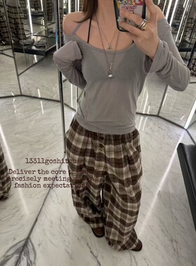 13311灰蓝色微透天丝打底衫内搭原创拼接气质薄透纯色T恤