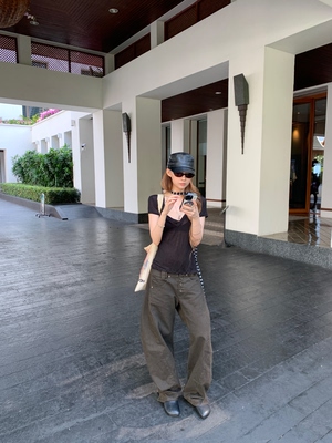 13311水洗褪色低腰多扣2026夏季新品设计感重工拉链牛仔裤