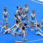 拉拉队服装 儿童演出服啦啦操舞蹈比赛服运动会健美操表演服爵士舞