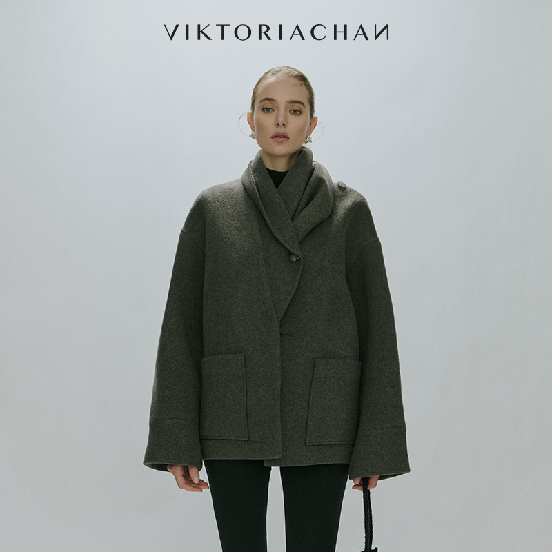 VIKTORIACHAN短款毛呢外套