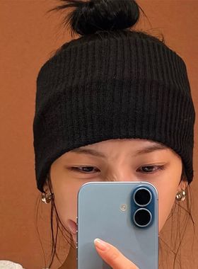 柳智敏同款黑色针织发带韩系时尚高级感束发运动头箍2025秋冬新款