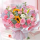 母亲节送妈妈全国向日葵康乃馨玫瑰百合花束鲜花速递同城配送生日