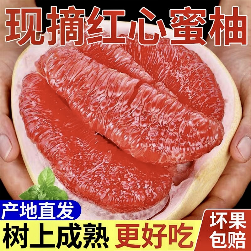 福建平和柚子红心柚子新鲜水果红肉蜜柚5斤10应当季整箱现摘现发