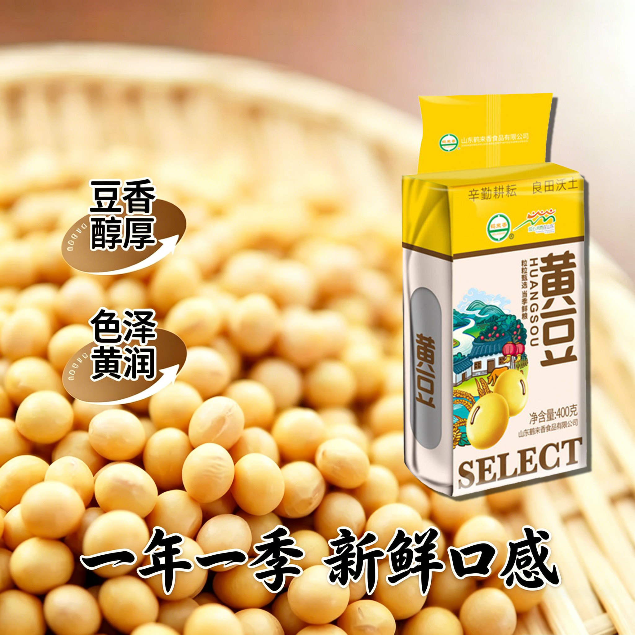 东北农家黄豆400g新大豆非转基因