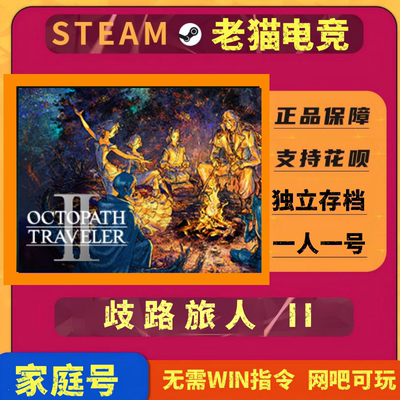 歧路旅人2 steam全新白号成可联机支持网吧云存档可改密可换绑