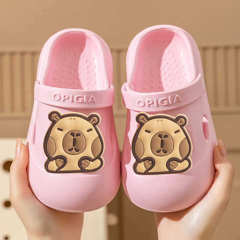 可爱EVA儿童洞洞鞋女童夏季居家厚底EVA卡通小男孩沙滩防滑凉拖鞋