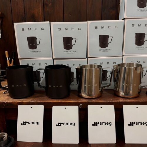 SMEG不锈钢拉花杯咖啡壶304食品级尖嘴奶缸家用餐饮具意式手冲壶