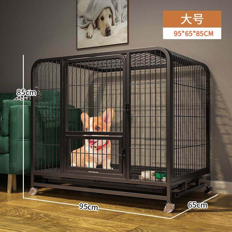 狗笼子小型犬中型犬室内带厕所分离宠物柯基金毛家用狗窝狗狗围栏