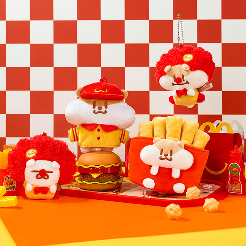 奶茶鼠的想法爆炸头毛绒挂件可爱卡通玩偶背包挂饰情侣女生日礼物