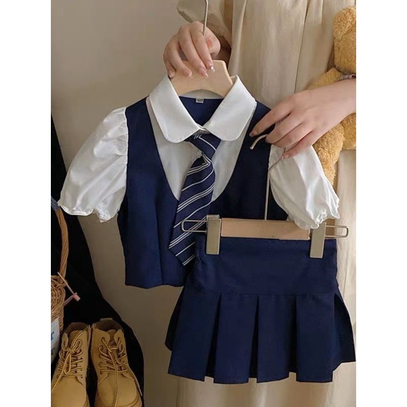 韩国女童学院风套装夏季儿
