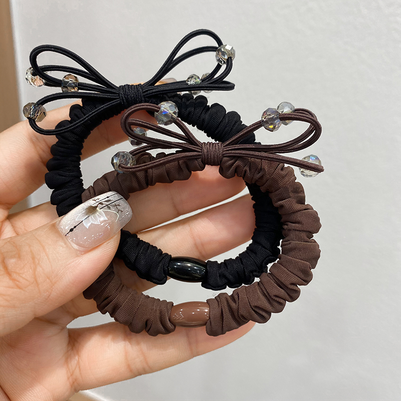 简约布艺高弹耐用素圈布圈发绳