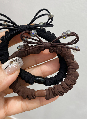 布艺扎头发粗发圈发量多高马尾不塌橡皮圈2025新大人丸子头绳肠圈